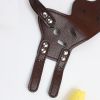 Dog Muzzle Leather, Comfort Secure Anti-Barking Muzzles For Small Medium Large Dogs, Breathable And Adjustable