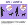 16FT Retractable Dog Leash Extendable with Flashlight RGB Light 2 Rolls of Waste Bags Dispenser