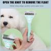 Dog Brush Pet Hair Remover Double Sided Open Knot Comb Dog Dematting Tool Deshedding Dog Brush