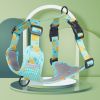 Harnesses; New style dog chest strap vest type big dog chest strap explosion-proof flush walking dog rope reflective pet traction rope
