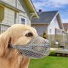 Pet Muzzle Mask Soft Mesh Muzzle Adjustable Dog Mouth Cover