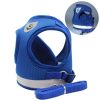 Harnesses and dog leash set; Pet Chest Strap Vest Dog Towing Rope Reflective Breathable Dog Rope Pet Supplies