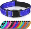 Reflective Dog Collar; Soft Neoprene Padded Breathable Nylon Adjustable
