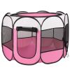 Portable Foldable Pet Playpen Exercise Pen Kennel