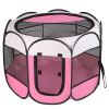 Portable Foldable Pet Playpen Exercise Pen Kennel