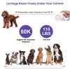 16FT Retractable Dog Leash Extendable with Flashlight RGB Light 2 Rolls of Waste Bags Dispenser