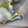 Dog Brush Pet Hair Remover Double Sided Open Knot Comb Dog Dematting Tool Deshedding Dog Brush