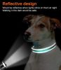 Reflective Dog Collar; Soft Neoprene Padded Breathable Nylon Adjustable
