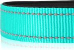 Reflective Dog Collar; Soft Neoprene Padded Breathable Nylon Adjustable