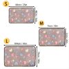 Soft Brown Heart Claw Print Pet Blanket For Dog