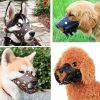 Dog Muzzle Leather, Comfort Secure Anti-Barking Muzzles For Small Medium Large Dogs, Breathable And Adjustable