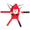 Pet Christmas Costumes Red Winter Coat for Dog Riding Santa Claus with Bell