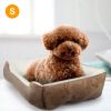 Pet Dog Bed Soft Warm Fleece Puppy Cat Bed Dog Cozy Nest Sofa Bed Cushion Mat