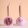 OneKey Pet Hair Remover Comb Pet Comb Grooming Brush Pet Hair Cleaner Brush Cat Shedding Brush Self Cleaning Slicker