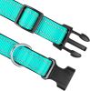 Reflective Dog Collar; Soft Neoprene Padded Breathable Nylon Adjustable