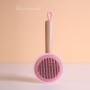 OneKey Pet Hair Remover Comb Pet Comb Grooming Brush Pet Hair Cleaner Brush Cat Shedding Brush Self Cleaning Slicker