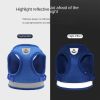 Harnesses and dog leash set; Pet Chest Strap Vest Dog Towing Rope Reflective Breathable Dog Rope Pet Supplies