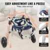 VEVOR 2 Wheels Dog Wheelchair for Back Legs, Pet Wheelchair Lightweight & Adjustable Assisting in Healing, Dog Cart/Wheelchair for Injured, Disabled