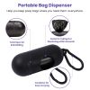 16FT Retractable Dog Leash Extendable with Flashlight RGB Light 2 Rolls of Waste Bags Dispenser
