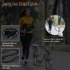 Hands Free Dog Leash with Waist Bag for Walking Small Medium Large Dogs;  Reflective Bungee Leash with Car Seatbelt Buckle and Dual Padded Handles