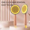 OneKey Pet Hair Remover Comb Pet Comb Grooming Brush Pet Hair Cleaner Brush Cat Shedding Brush Self Cleaning Slicker