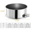 Stainless Steel Dog Bowl Pets Hanging Food Bowl Detachable Food Water Bowl with Clamp