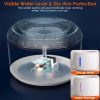 2.5L 84.54OZ Pet Water Fountain Smart Pet Drinking Fountain with LED Light 7 Pack Replaceable Filters