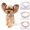 Necklace Dog Three Row Rhinestone Zircon Bone Ornament Pet Collar