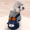 Pet Clothes Cartoon Bear Design Dog Four-legged Jumpsuit