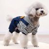 Pet Clothes Cartoon Bear Design Dog Four-legged Jumpsuit