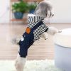 Pet Clothes Cartoon Bear Design Dog Four-legged Jumpsuit