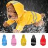 S-XL Pets Dog Raincoat Reflective Strip Dog RainCoat Waterproof Jackets Outdoor Breathable