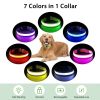 Solar And USB Rechargeable Light Up Pet Collar Waterproof LED Dog & Cat Collars For Night Walking